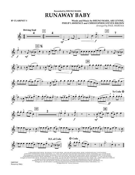 Runaway Baby Bb Clarinet 1 By Bruno Mars Bruno Mars Digital Sheet