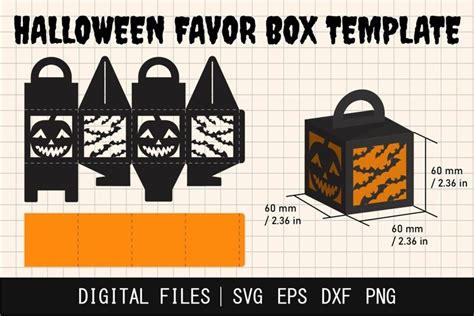 Halloween Treat Box Svg Printable Favor Box 1991380