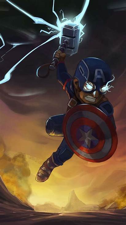 Captain Hammer America Thor Iphone Marvel Avengers