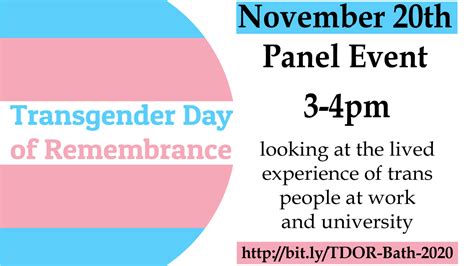 Transgender Day Of Remembrance Panel Discussion 20 November 2020