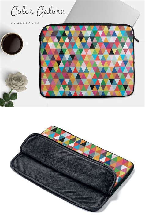 Colorful Geometric Laptop Cover For Macbook Air Pro And Pc Etsy