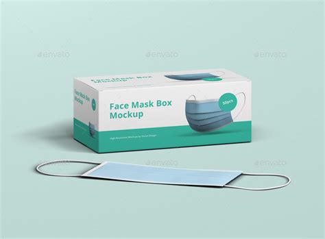 Download Face Mask Box Mockup by visconbiz | GraphicRiver