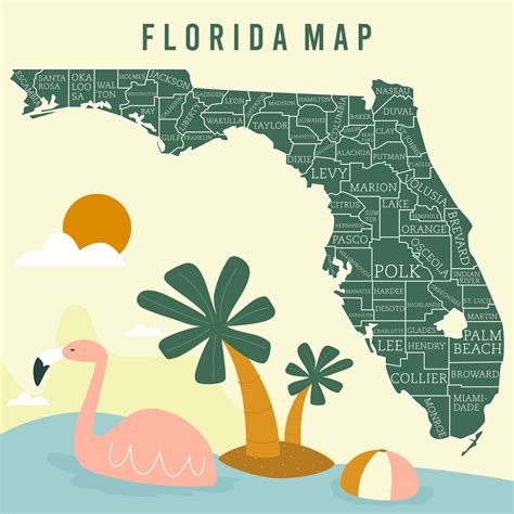 6 Best Images Of Florida State Map Printable Printable Florida Map