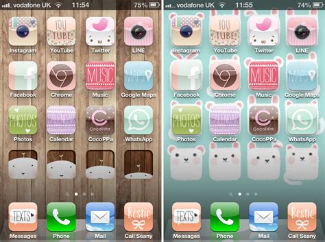 Tapping custom app icons launch shortcuts first, and then the app. How to use cocoppa & change iPhone icons (because it's so ...