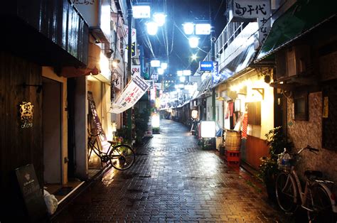 Wallpaper Japan Lights City Street Night Asia Rain
