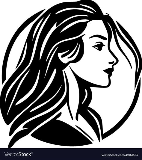 Women Black And White Royalty Free Vector Image