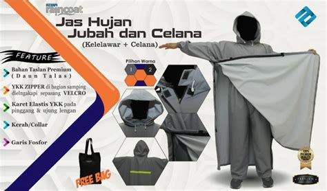 Jual Jas hujan kelelawar bahan taslan di Lapak Toko Dafa  Bukalapak