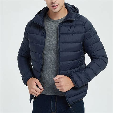 Fashion Jacket Men Autumn Winter Style Light Weight Overcoat Outerwear