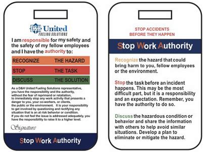 Both of these cards can be obtained after your interview but the pilb work card must be obtained prior to completing any orientation or trainings. Safety | D&H United