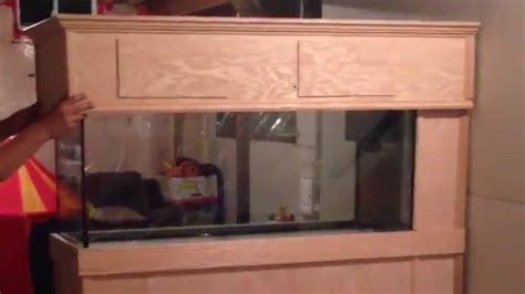 This aquarium tank is your slice of underwater heaven. New 75 gallon peninsula coral reef fish tank stand build ...