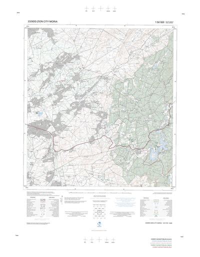 2329dd Zion City Moria Map By Chief Directorate National Geo Spatial