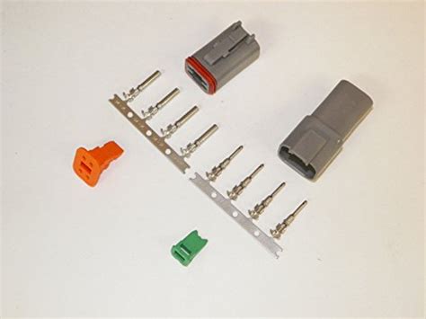 Deutsch Dt Series 2 Pin Connector Kit Wbarrel Style Terminals 16 20