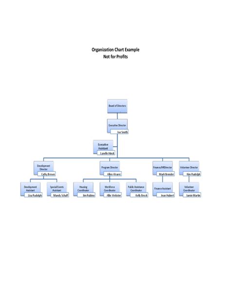 Non Profit Organizational Chart 1 Free Templates In Pdf Word Excel