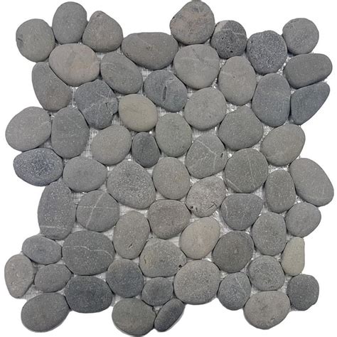Solistone River Rock 10 Pack Alpine Pebble Mosaic Floor And Wall Tile