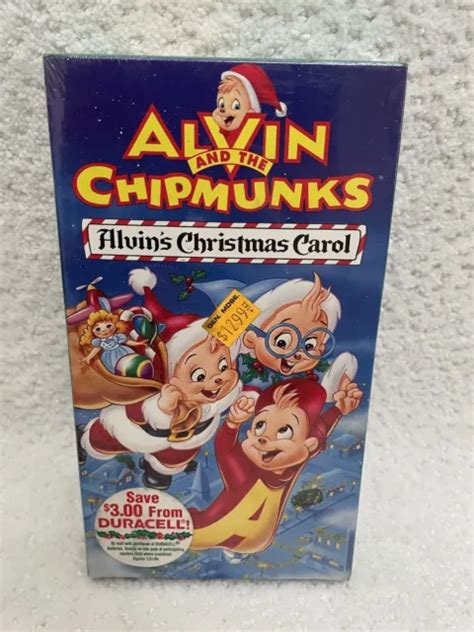 New Sealed Alvin And The Chipmunks Christmas Carol Vhs 1994 Video