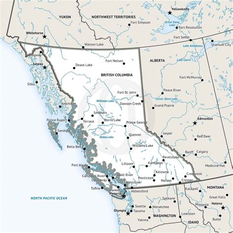 Map Of British Columbia United Airlines And Travelling