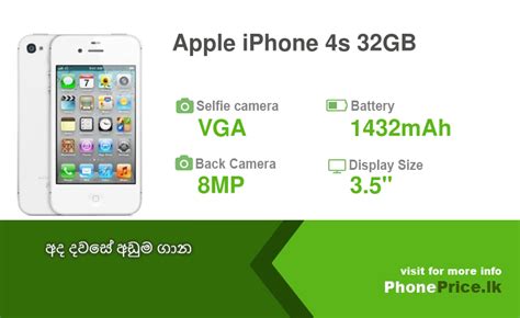 Apple Iphone 4s 32gb Price In Sri Lanka June 2021