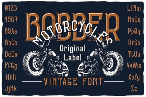 Premium Vector Motorcycle And Font