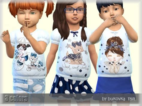 The Sims Resource T Shirt Friends By Bukovka • Sims 4 Downloads