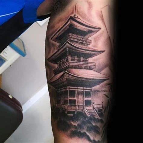 50 Japanese Temple Tattoo Designs For Men Buddhist Ink Ideas