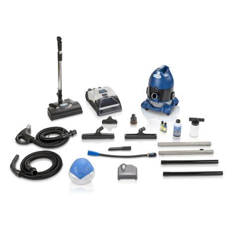 Vacuum with air relief valves. Ocean Blue Water Filtration Bagless Canister Vacuum ...