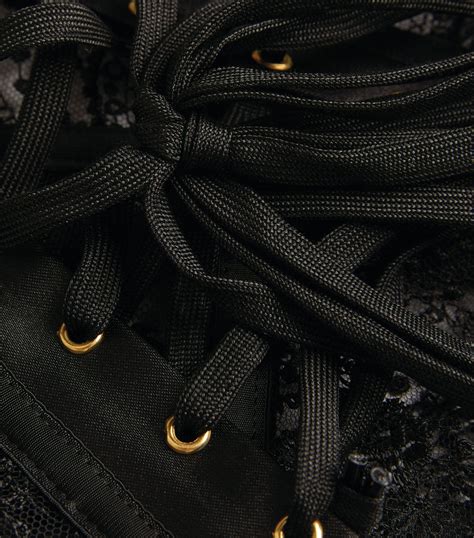 Aubade Black Lace Embroidered Écrin Noir Corset Harrods Uk