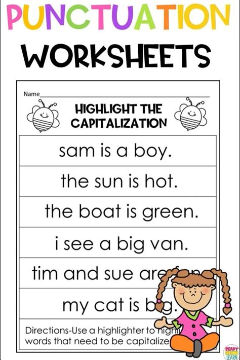 Kindergarten Capitalization Worksheets Png Tune