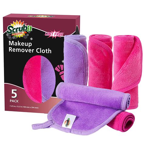 Scrubit Makeup Remover Cloth Microfiber Cleansing Towel For All Types Of Skin