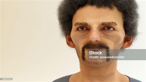 Ugly Man Homeless Drug Addict Exhausted Alcoholic Junkie Poor Old Guy 3d Illustration Stock