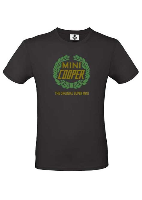 Retro Mini Cooper Logo 100 Cotton Crew Neck T Shirt Size Etsy