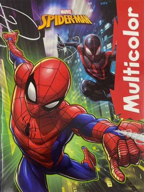 MultiColor Marvel Spider Man Spiderman Kleurboek Voor Kinderen