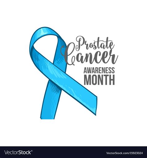 prostate cancer awareness month banner poster vector image
