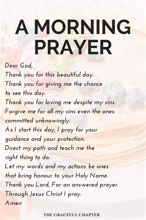 Start Your Day With God The Graceful Chapter Morning Prayer Quotes