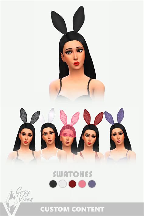 The Sims 4 Bunny Ears Set Custom Content