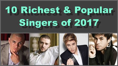 10 Most Richest And Popular Male English Singers Of 2017 In The World