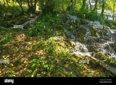 A Small Stream At The Side Of Strbacki Buk A Terraced Waterfall On The