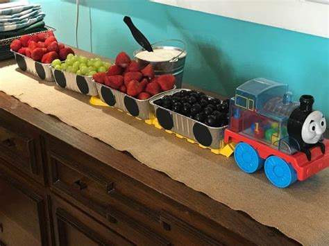 Train Fruit Tray Train Theme Birthday Party Thomas The Train