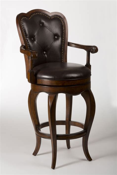 Hillsdale Eastwind Swivel Bar Stool - Dark Cherry HD-5080 ...