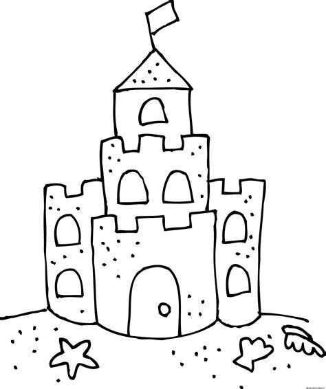 Free For Personal Use Castle Outline Drawing Of Your Choice Sand Art