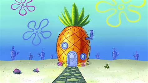 spongebob pineapple house 4k 8270i wallpaper pc desktop