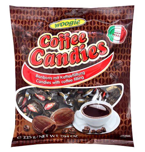 Woogie Italian Filled Coffee Candy 225g Bag 5 Pcs