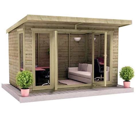 Skogr Log Cabins 14ft X 8ft Garden Room 16mm