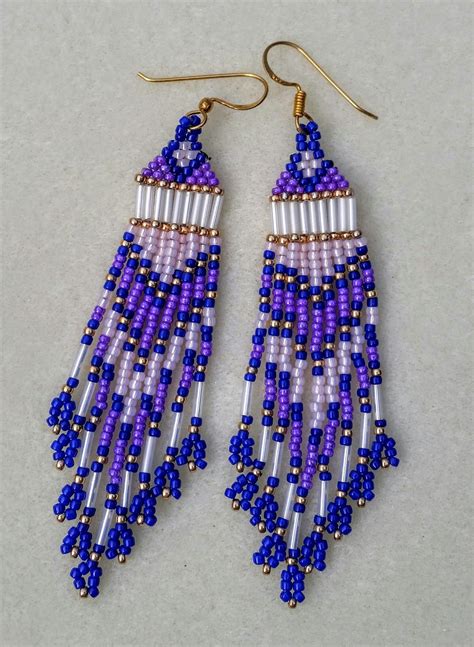 Native American Beaded Earrings A