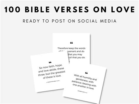 100 Bible Verses On Love Scriptures About Love For Minimalist Etsy