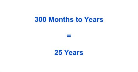 300 Months To Years