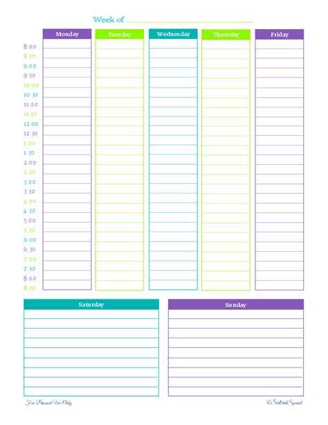 Weekly Planner 2 Scattered Squirrel