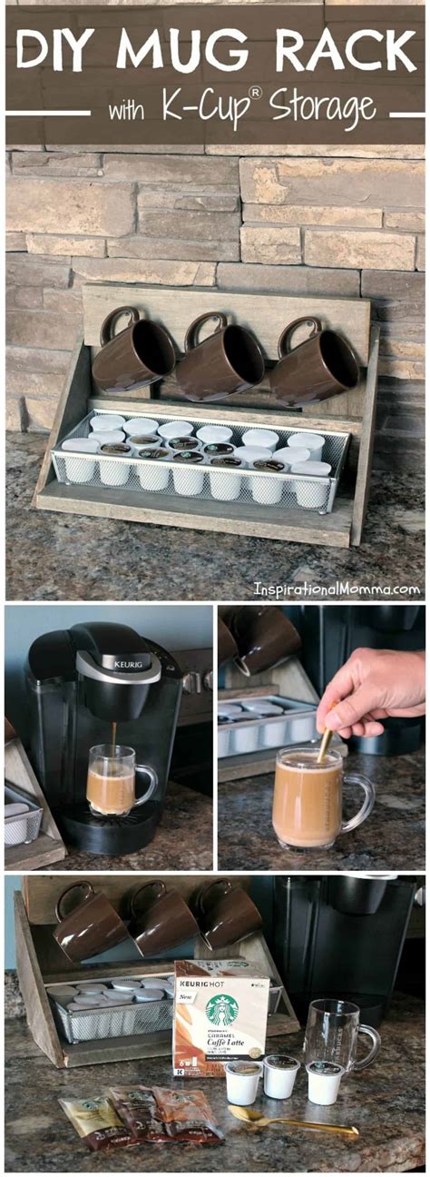 Here are 20 ways to recycle k cups and create some cool things while feeling better about treating there are so many fun ways to reuse your old k cups, and some of my favorite uses include bright. DIY Mug Rack with K-Cup® Storage