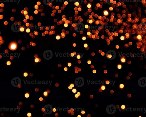 Orange Blur Christmas Lights Backgroundabstract Lights Unfocused Blur