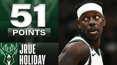 Jrue Holiday Drops CAREER HIGH 51 Points In Bucks W March 29 2023