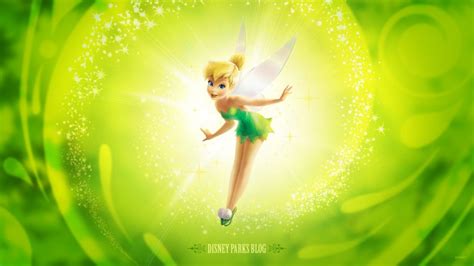 Tinker Bell Cartoon Disney Fairy Green Desktop Hd
